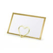 Picture of PLACE CARDS GOLD FRAME 9.5X5.5CM